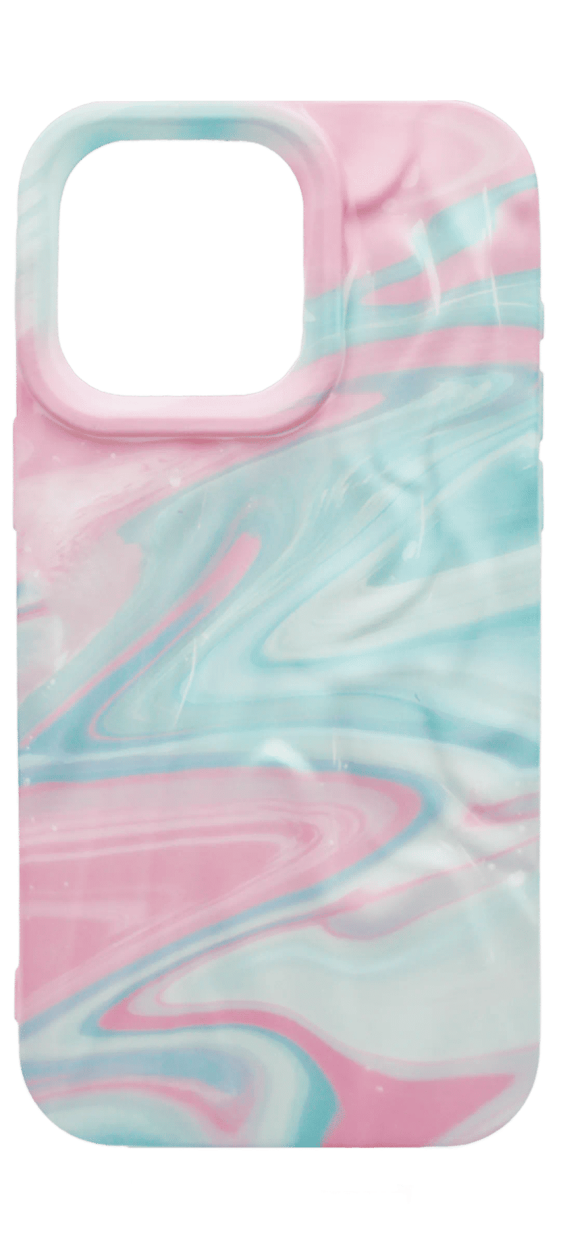 Чохол силіконовий 3D Aquarelle для iPhone 14 Pro Max Pink/Blue