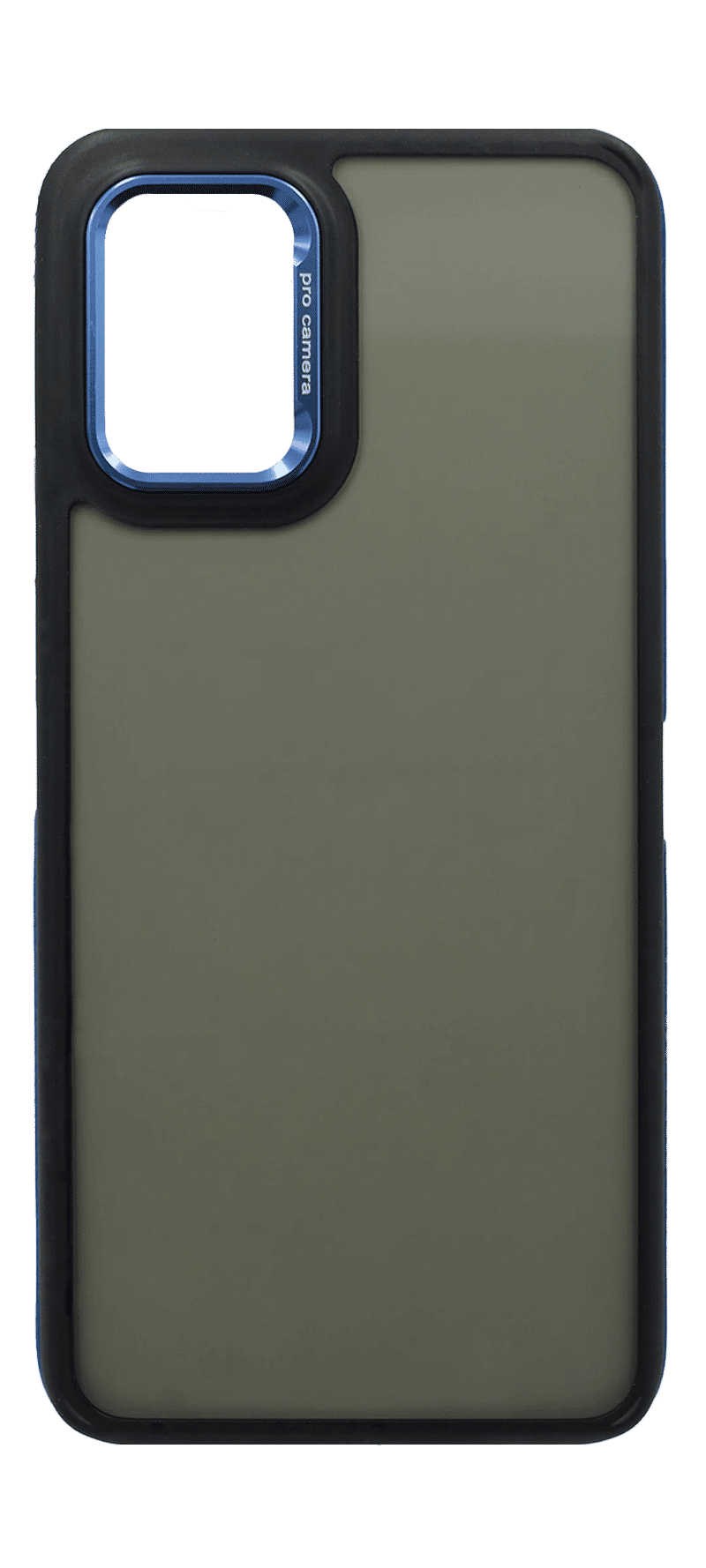 Cover-overlay Glossy + Border Silicon Samsung A12 SM-A125F Blue