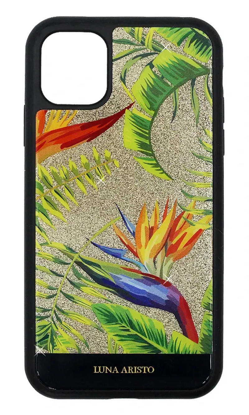 Чохол-накладка Luna Glass Tropical для iPhone 11 Black (LA-IP11TRP-6.1BLK)