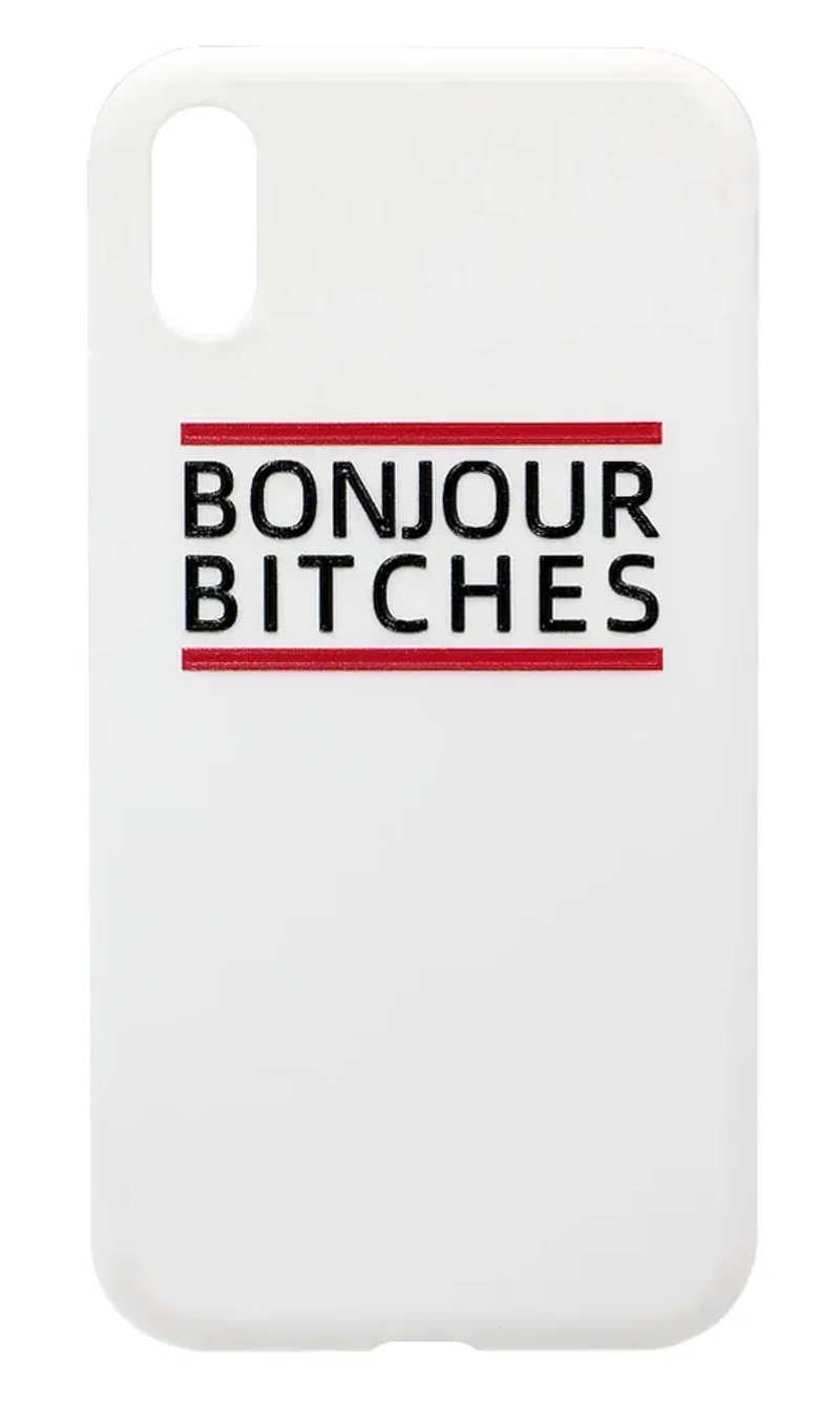 Чохол силіконовий Print Bonjour для iPhone XR White