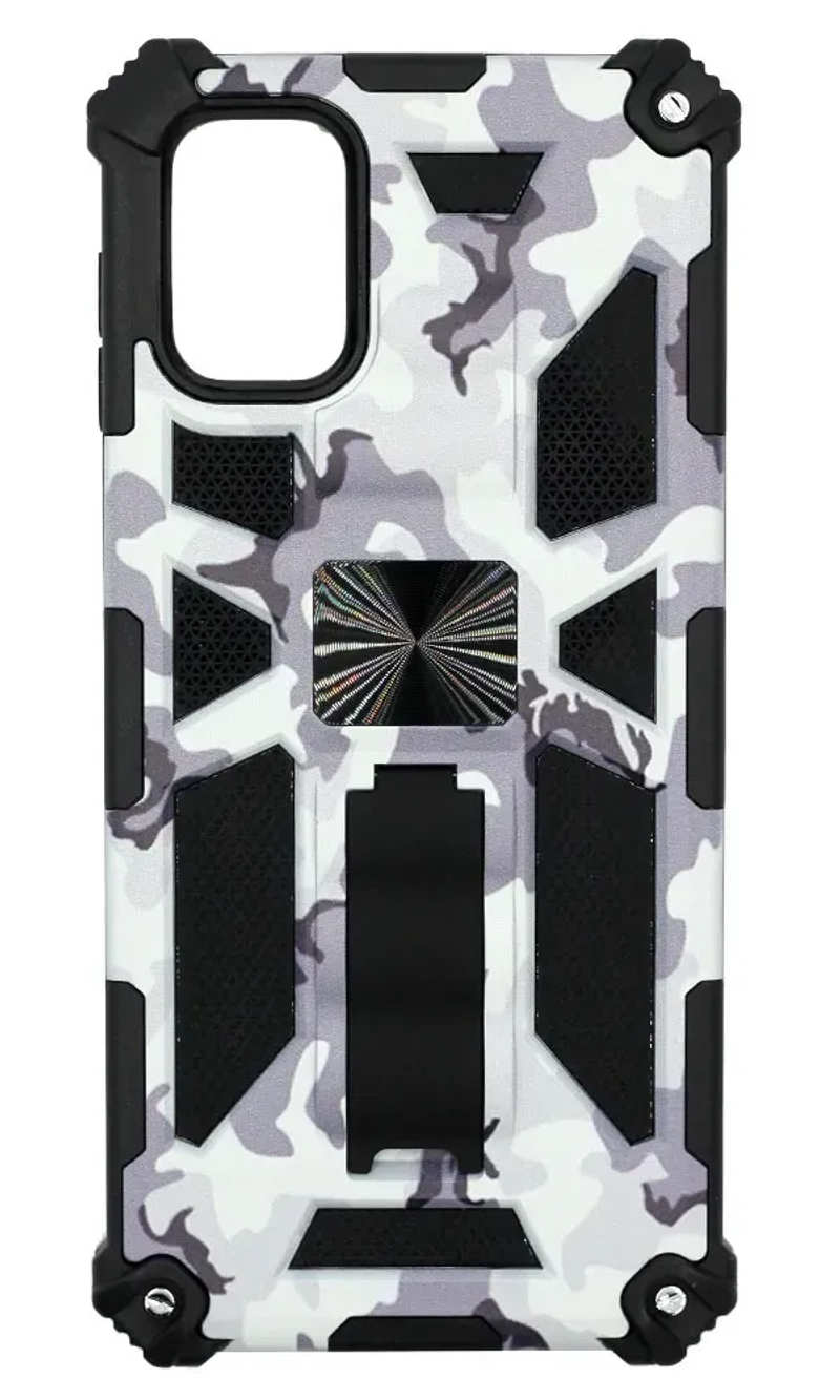 Cover Touch Border Kickstand + Magnet for Samsung M31s SM-M317F Khaki White