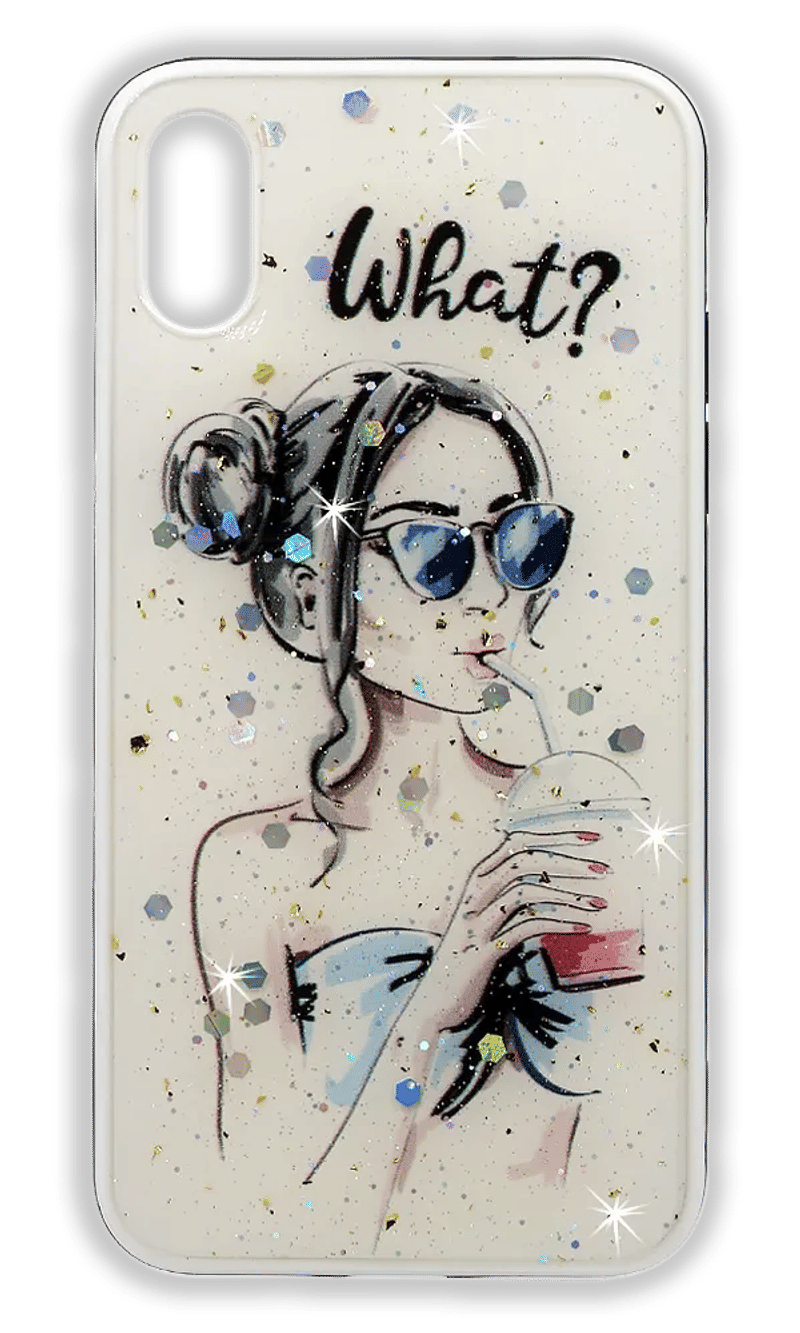 Smoll Sparkles case for iPhone X / XS Girl Cocktail