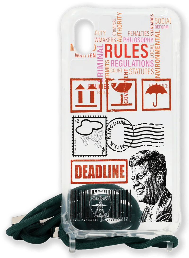 Чохол силіконовий WS Street Style Strap Kenedy для iPhone XR Green