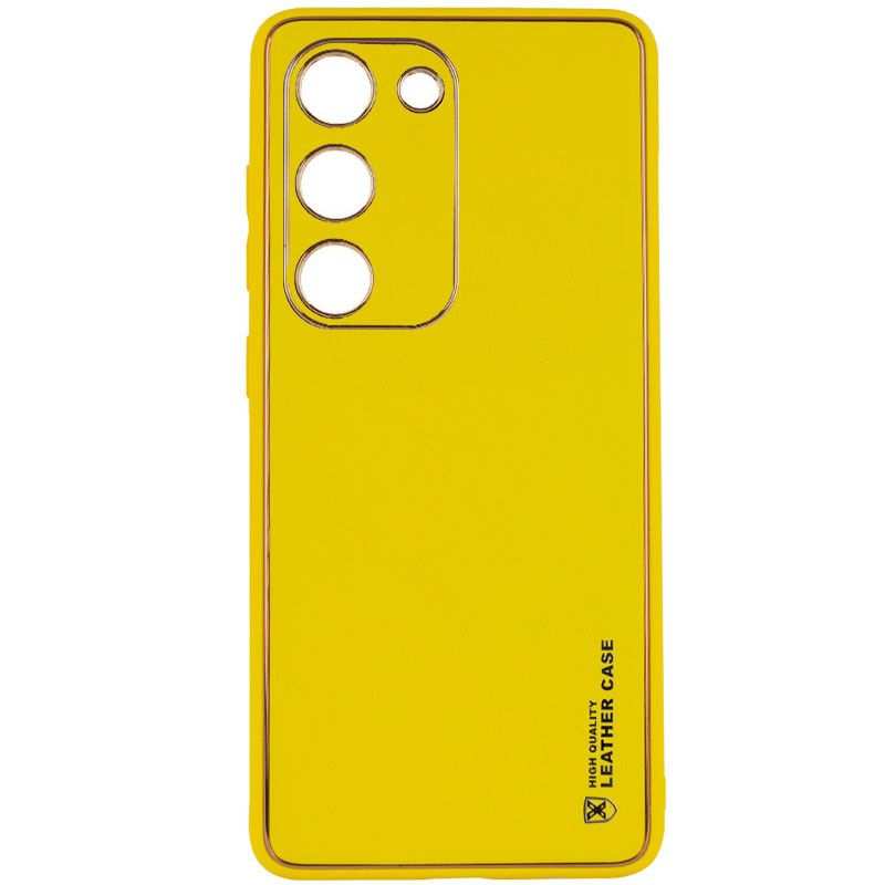 Чохол-накладка HQ Leather для Samsung S23 SM-G911B Yellow