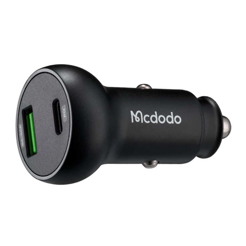 Автомобільний Зарядний Пристрій 1USB+1Type-C McDodo CC-6810 QC&PD Display 30W Black