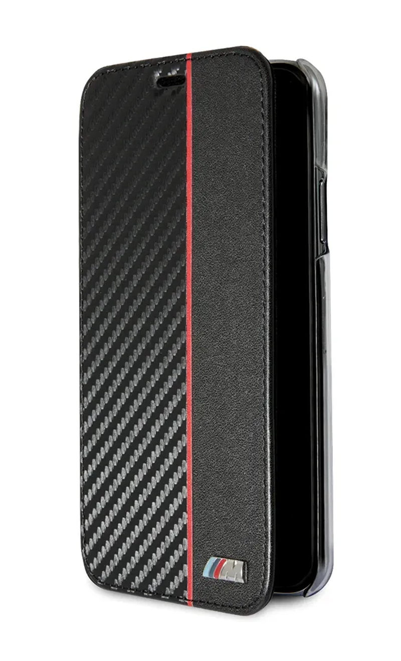 Чохол-книжка BMW M Collection Carbon для iPhone X / XS Black (BMBKTRPXCAPRBK)