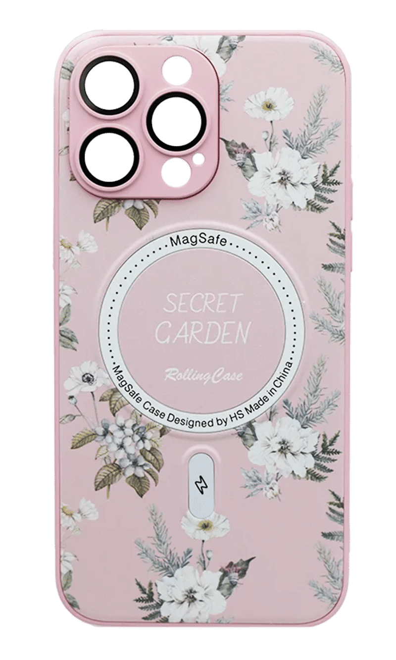Чохол-накладка Secret Garden MagSafe для iPhone 14 Pro Max Pink