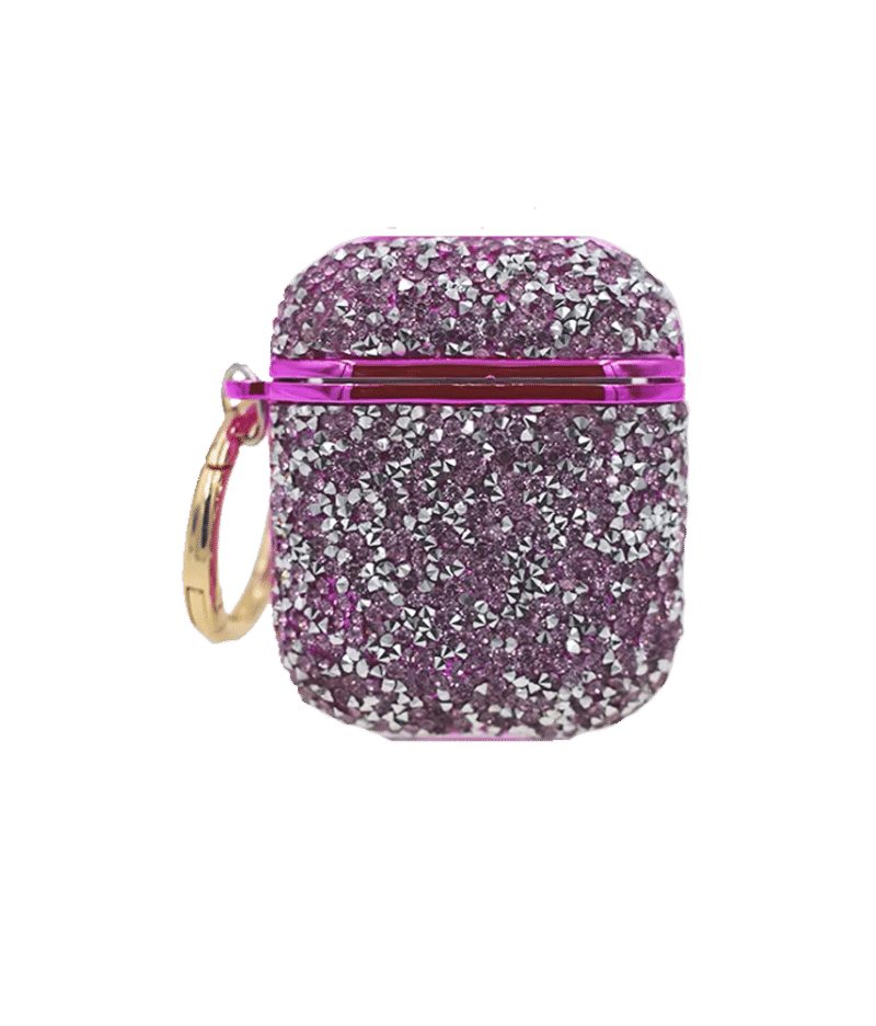 Чохол для гарнітури AirPods 3 Bling World Grainy Diamonds Violet