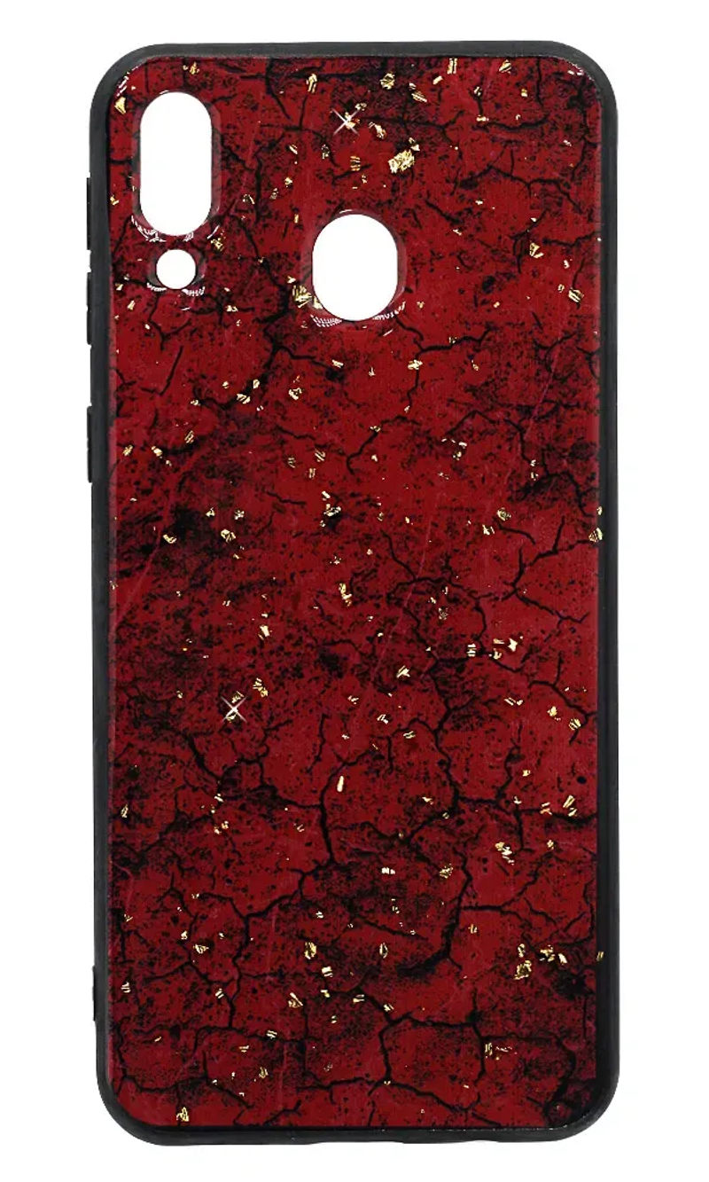 Чохол силіконовий Smoll Marble для Samsung M20 SM-205F Red