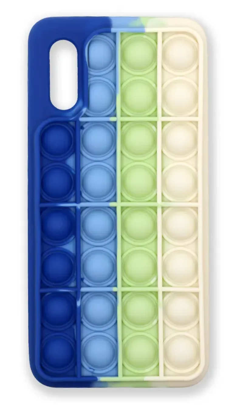 Case silicone 3D Pop It for Samsung A02 SM-A022G Blue / White