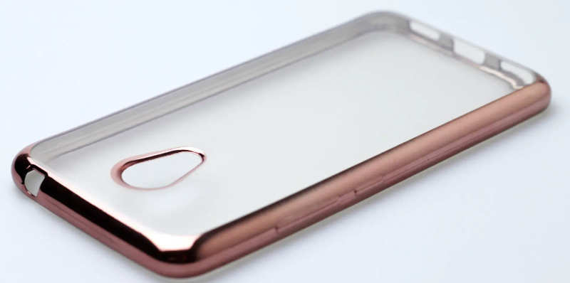 Чохол силіконовий Chrome border для Meizu M3 mini Rose Gold