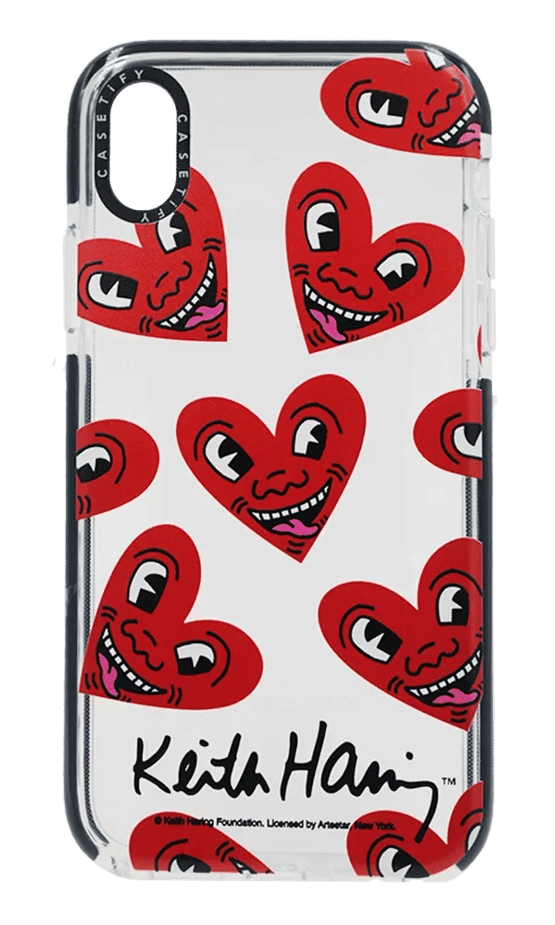 Чохол силіконовий Print Caseti Heart для iPhone X / XS Transparent