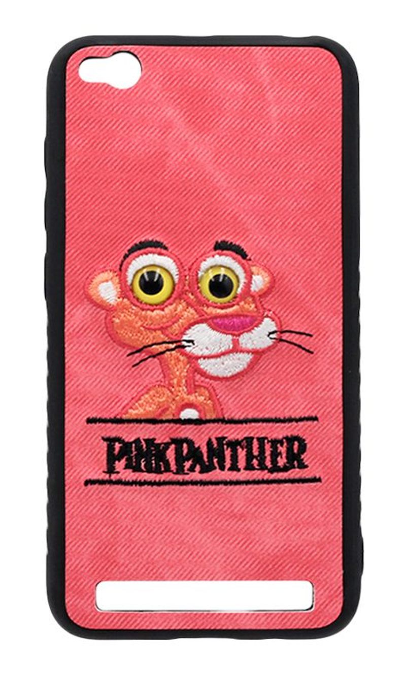 Чохол-накладка Animal Eyes для Xiaomi Redmi 5A Textile Face Panther Pink