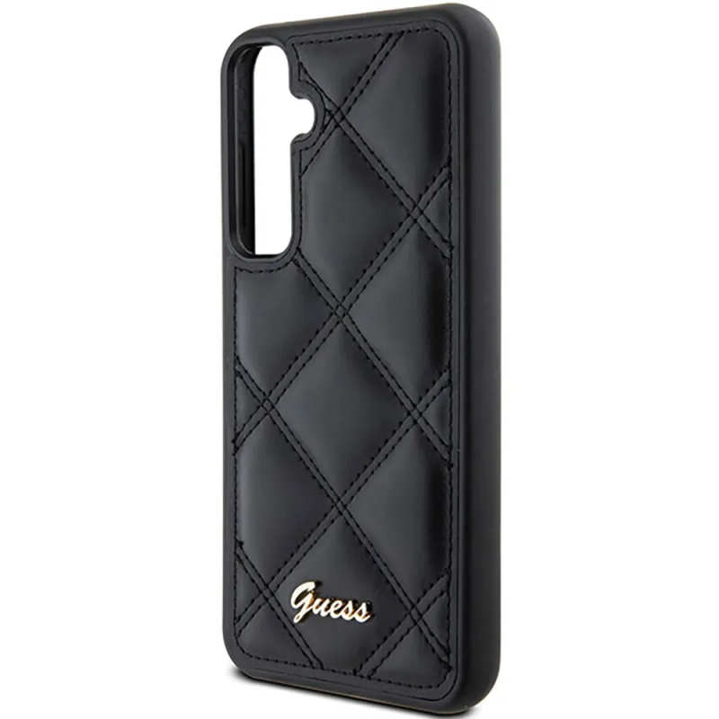 Чохол-накладка Guess Quilted Metal Logo для Samsung S23 FE SM-S711B Black GUHCS23FEPSQSQSK