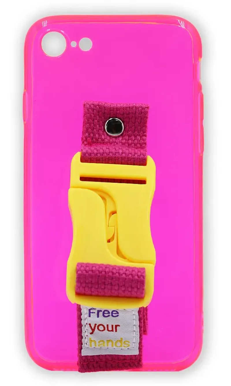 Silicone case WS Sport Case Strap for iPhone SE2 / 8/7 Pink