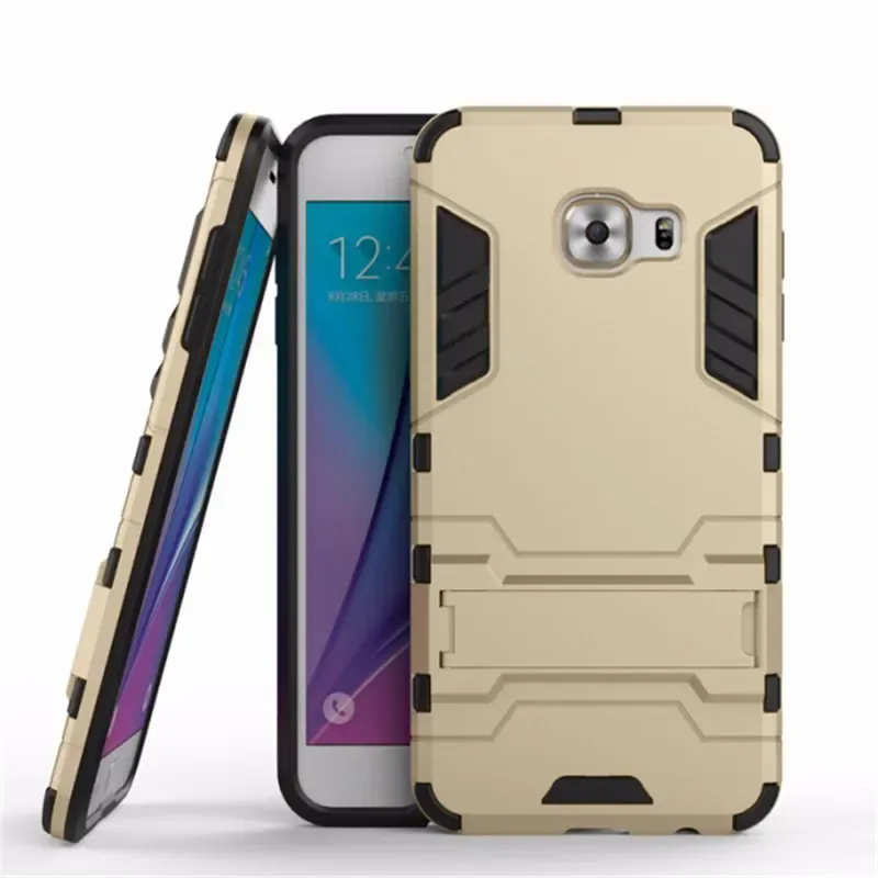 Чохол-накладка Hybrid з підставкою для Samsung C5 SM-C5000 Gold