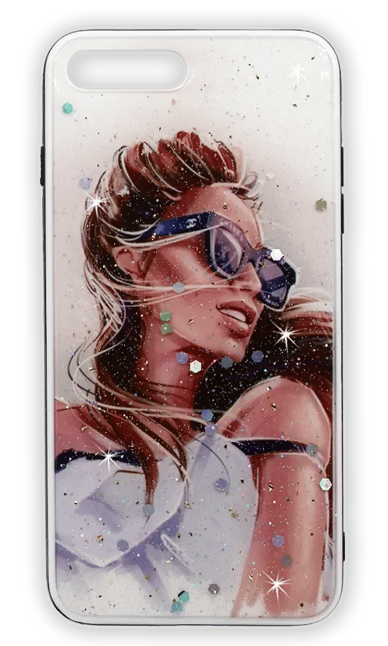 Чохол-накладка Smoll Sparkles для iPhone 8 / 7 Plus Girl In Glasses