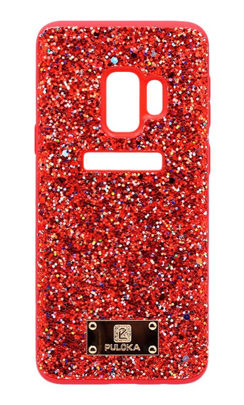 Cover-plate Puloka Fashion Shining for Samsung S9 SM-G960 Red