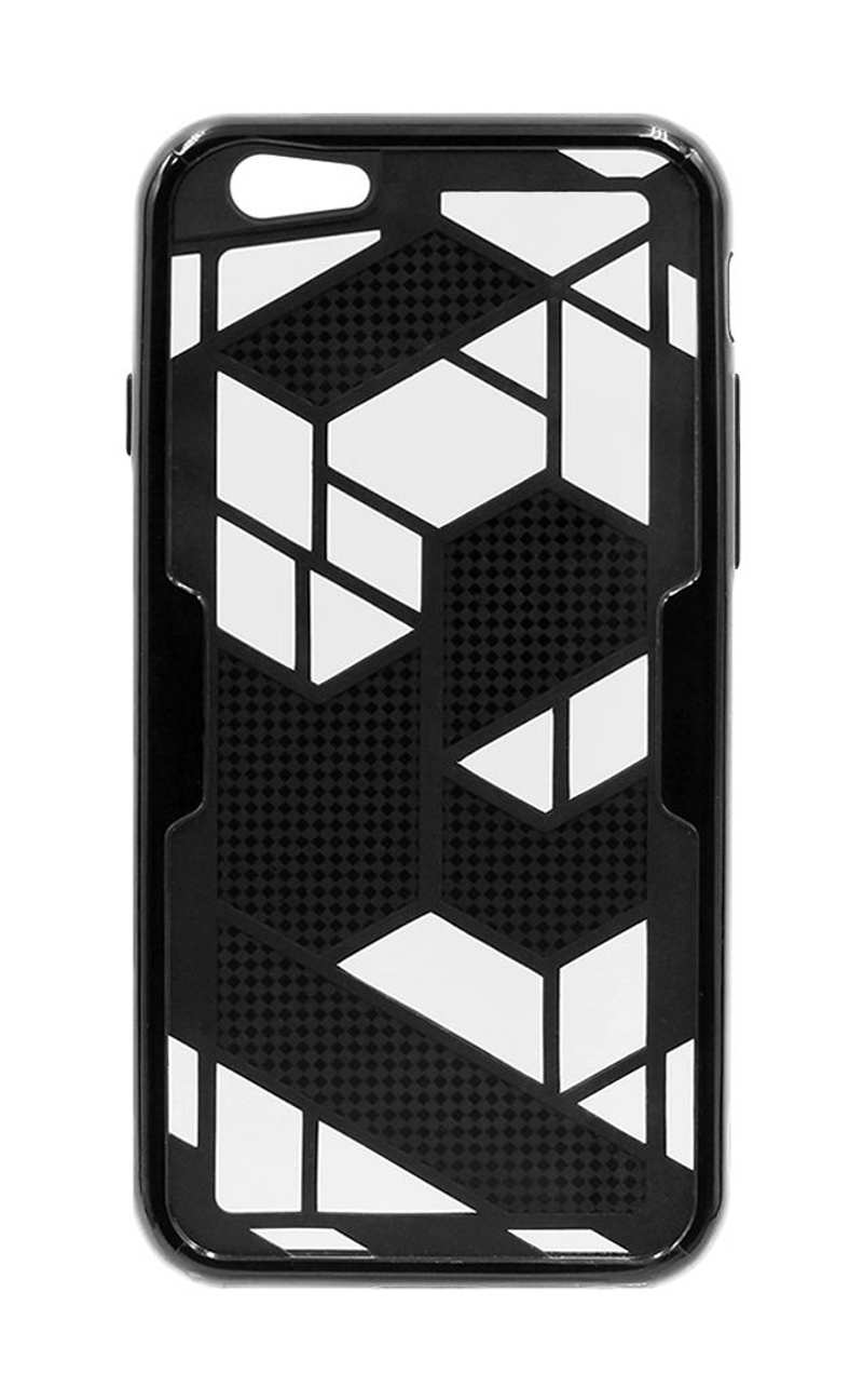 Case Glass Geometric Overlay for iPhone 6 Black