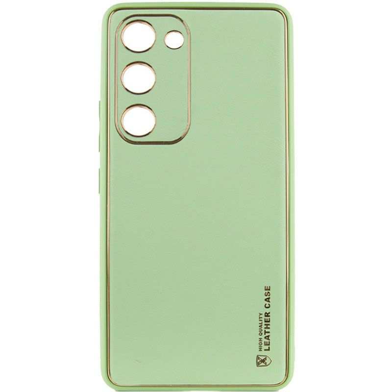 Чохол-накладка HQ Leather для Samsung S23 SM-G911B Light Green