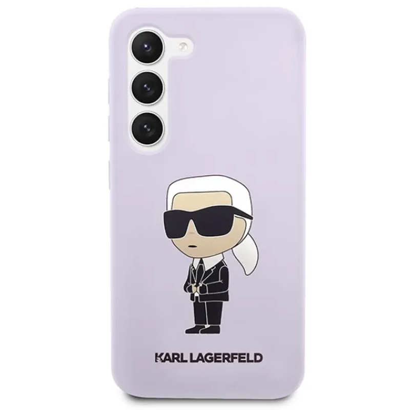 Чохол-накладка Karl Lagerfeld Silicone Ikonik для Samsung S23 SM-G911B Purple KLHCS23SSNIKBCU