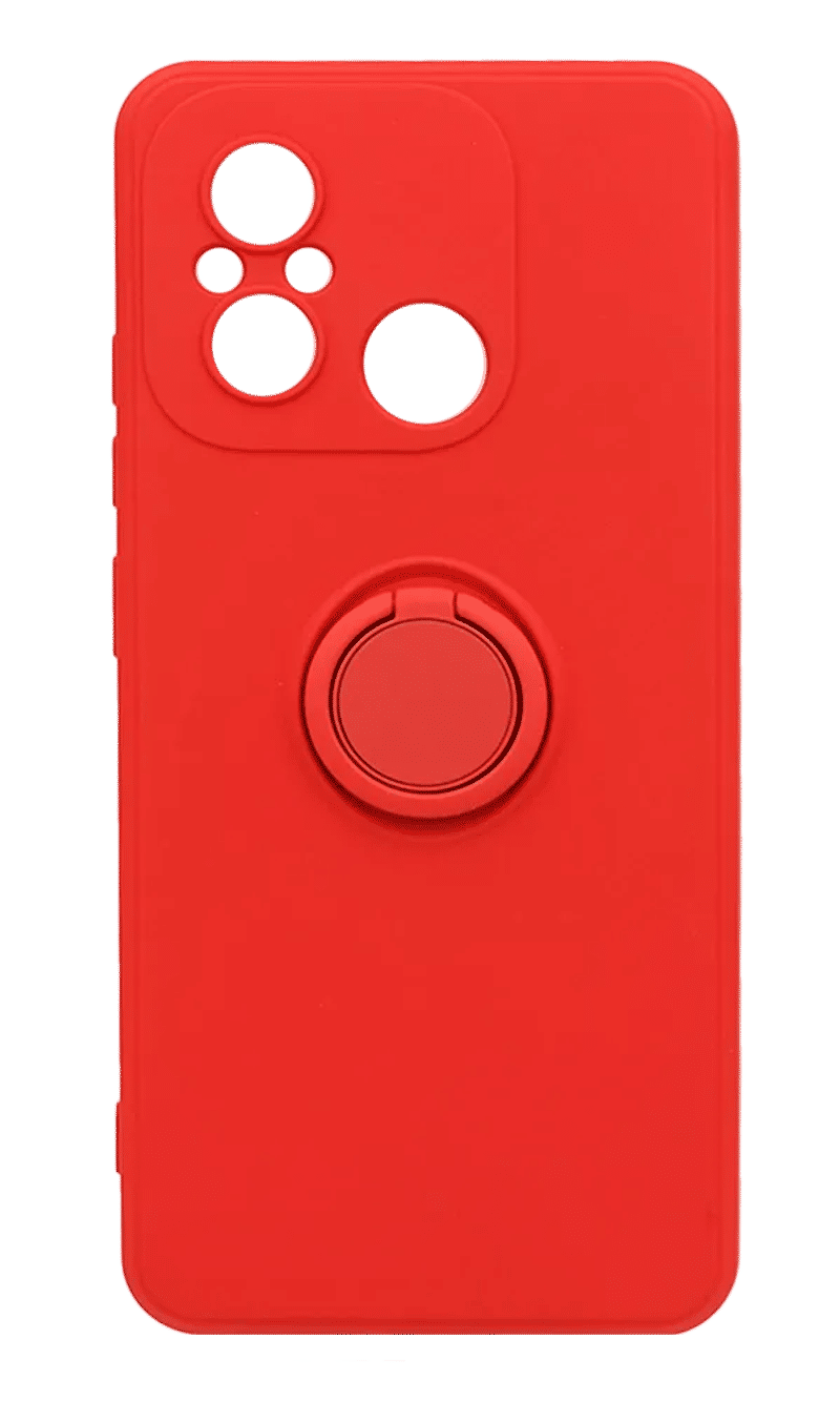 Чохол силіконовий Matte Color Buttons + RingHolder Xiaomi Redmi 12С / 11A Red