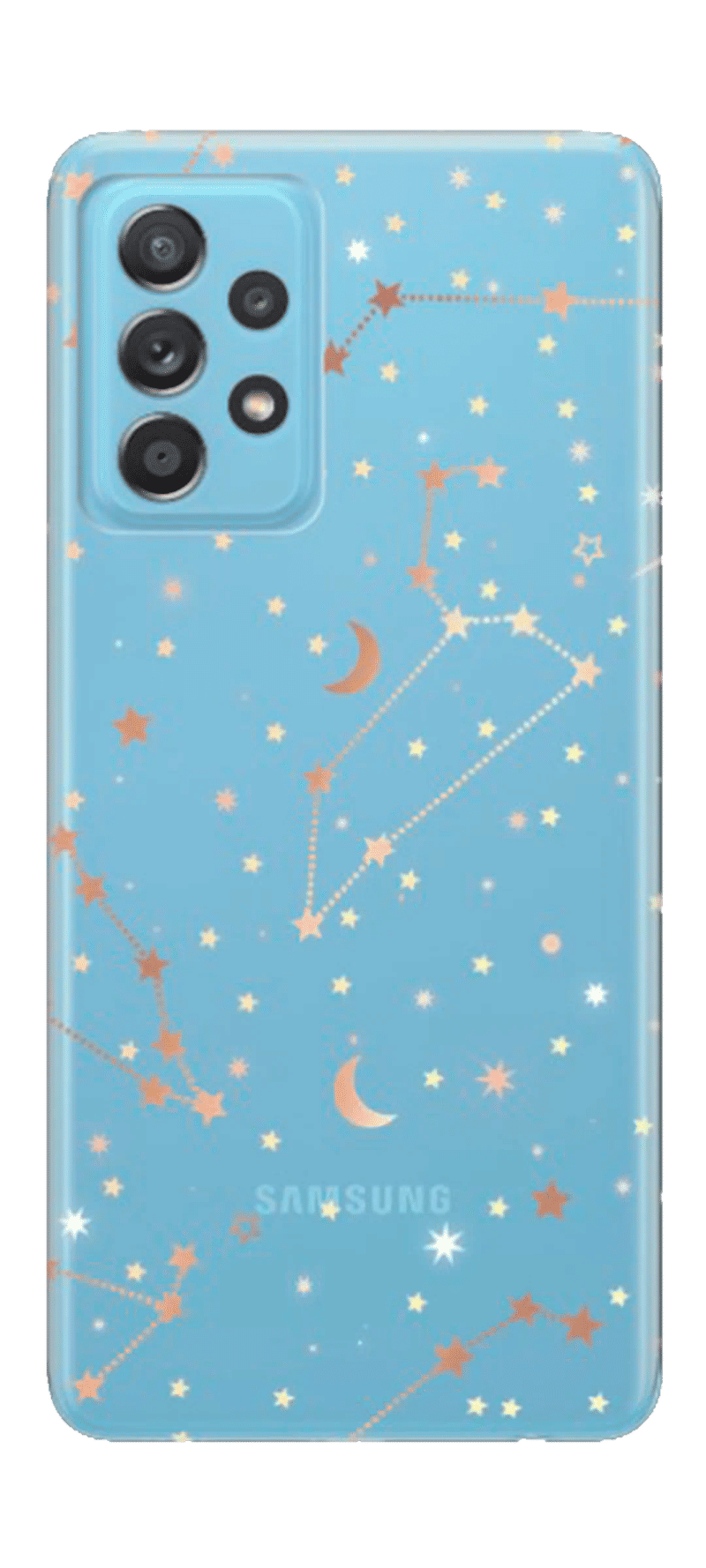 Чохол силіконовий Touch Print для Samsung A52 A525F/A52 A526F Clear/Stars