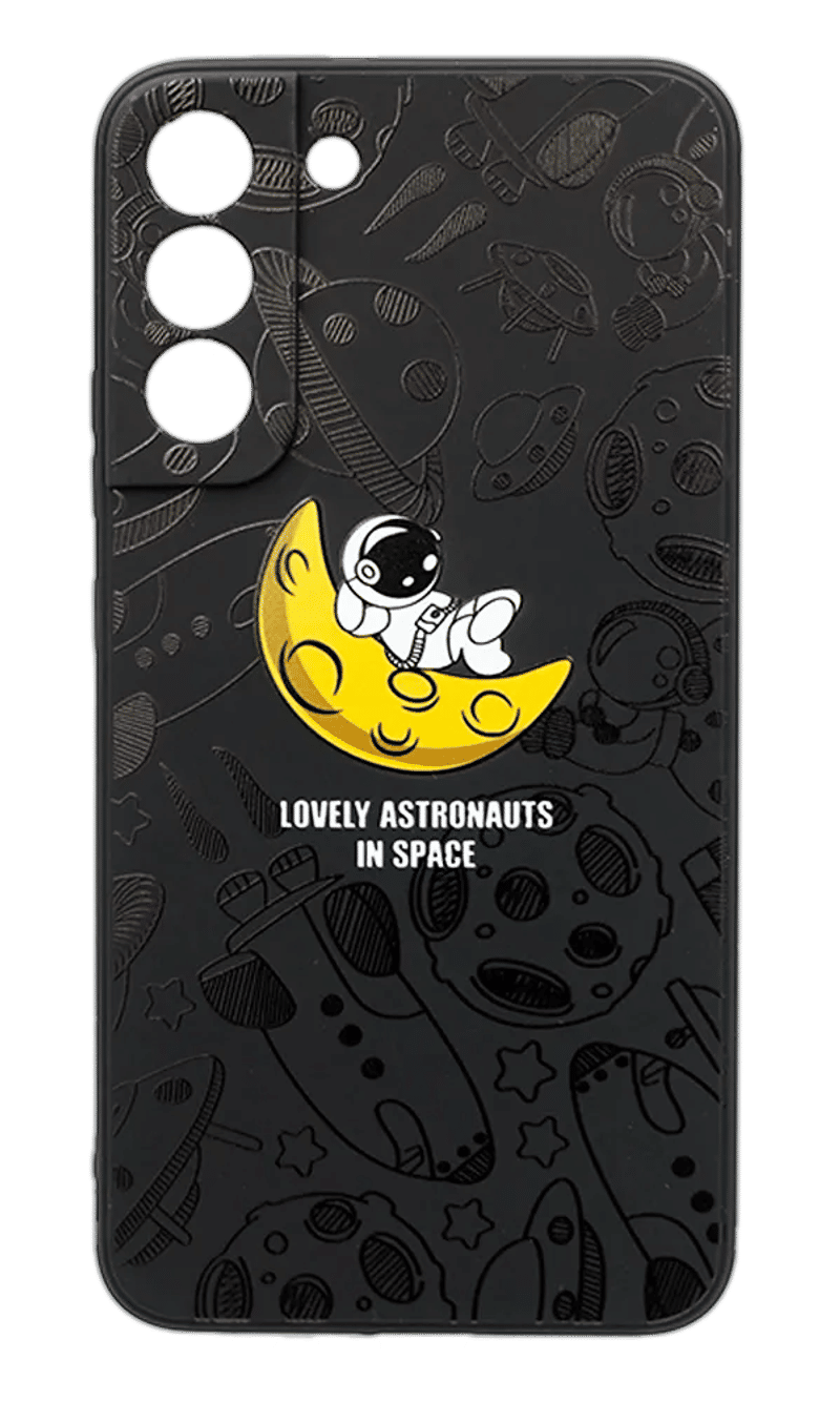 Чохол силіконовий Print для Samsung S22 SM-S901B Black/Cosmo 1