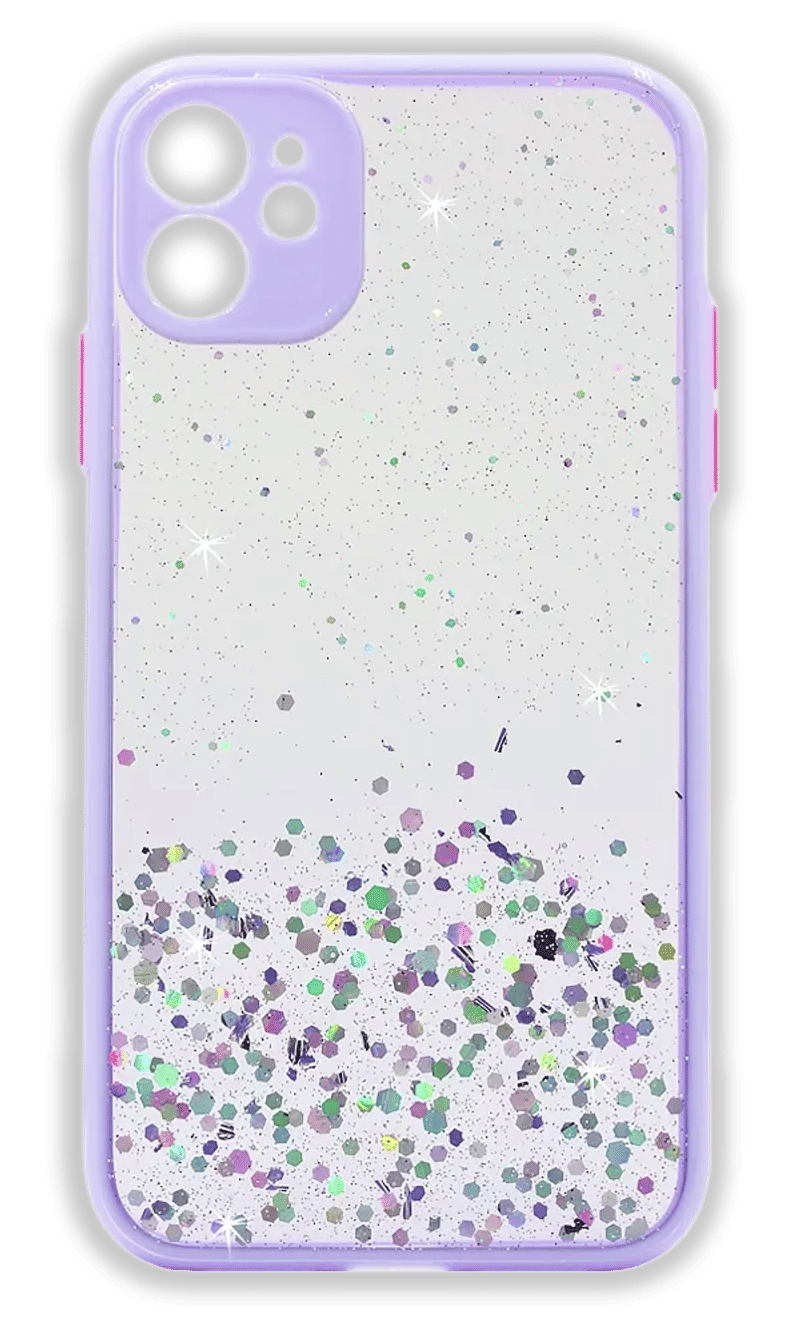 Чохол-накладка Smoll Confetti Gradient для iPhone 11 Transparent/Purple