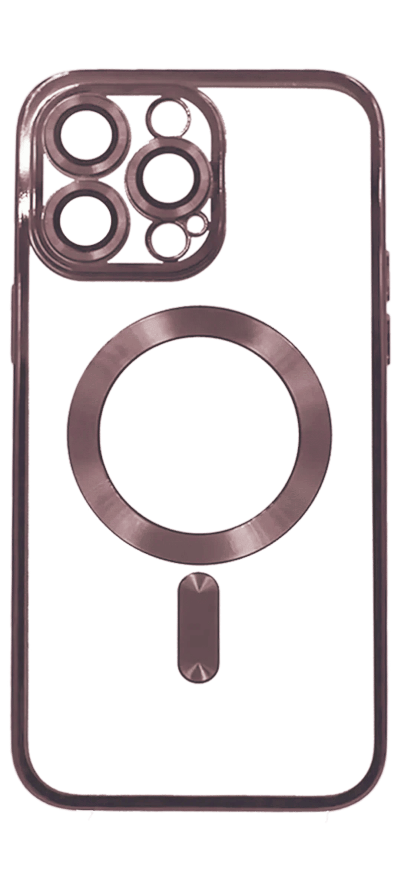 Чохол силіконовий Electroplating Magsafe для iPhone 14 Pro Max Pink