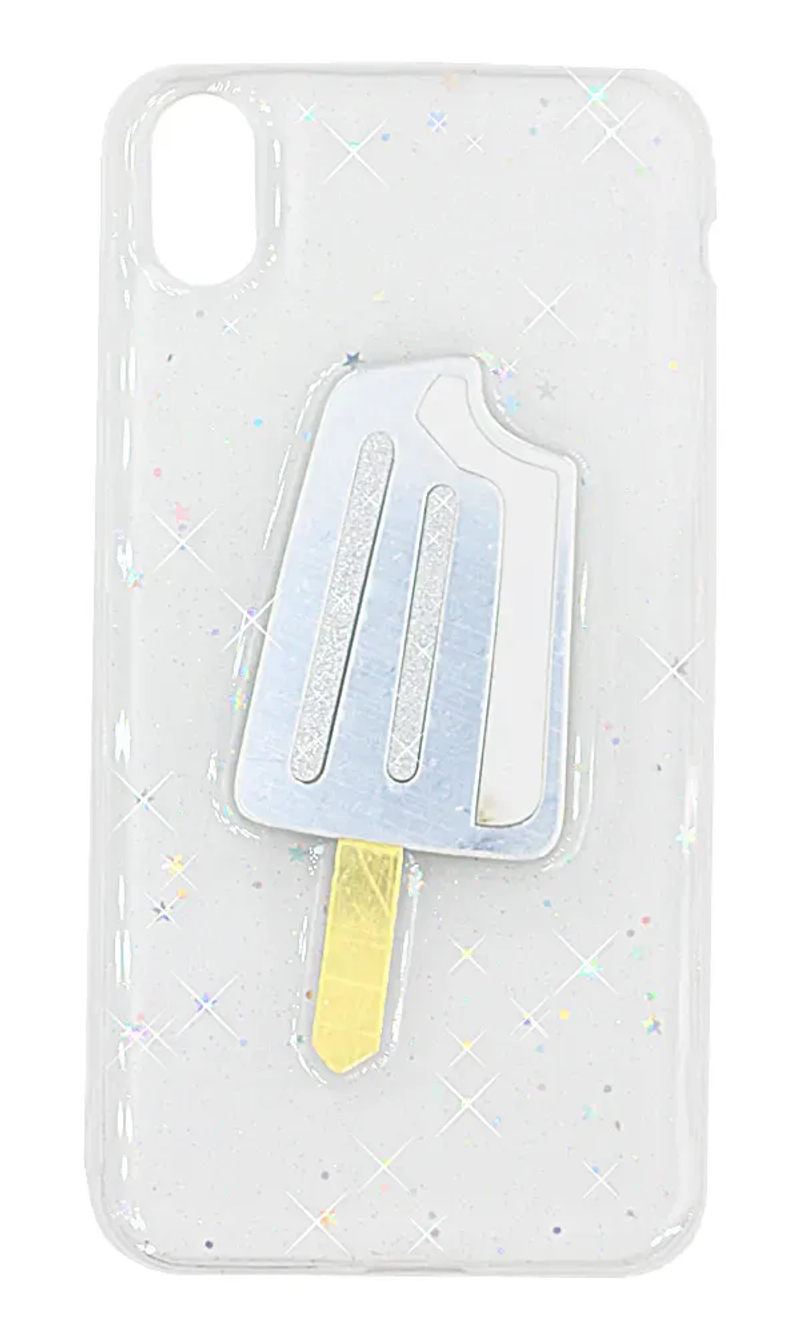 Чохол силіконовий Ice Cream Sparkles для iPhone XR Transparent