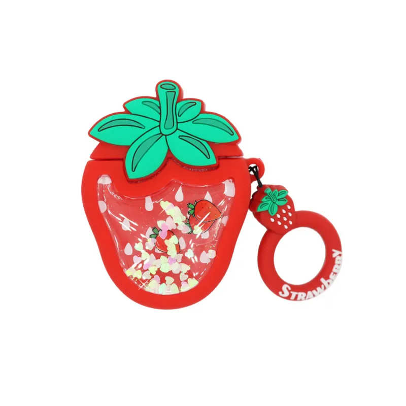Чохол для гарнітури AirPods 3D Liquid Strawberry