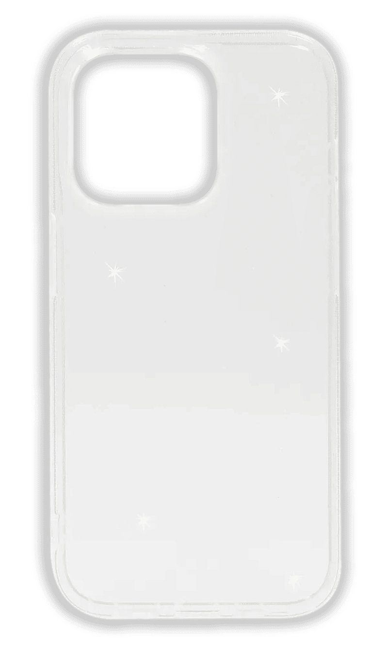 Чохол силіконовий WS Sparkles для iPhone 14 Pro Transparent