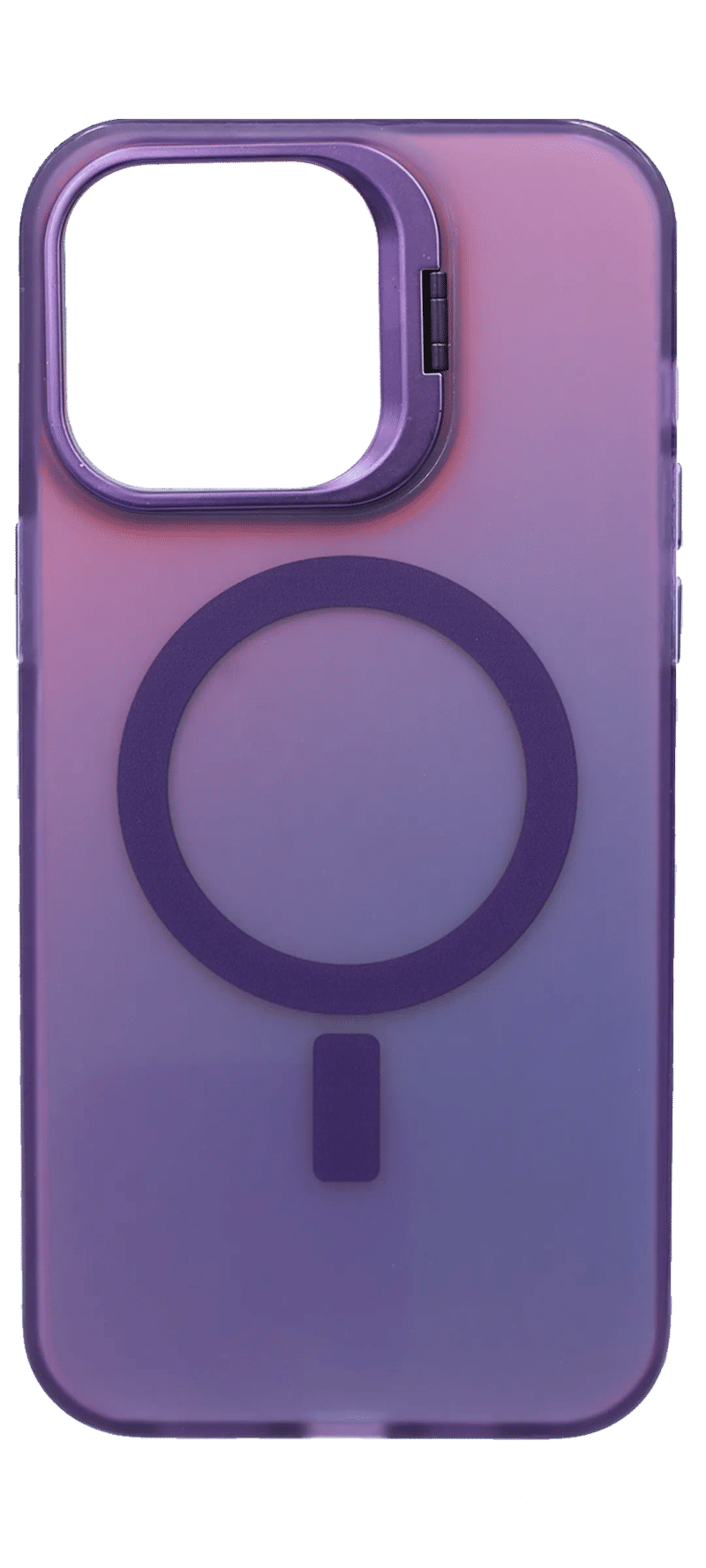 Holographic Camera Stand cover for iPhone 14 / 13 Purple
