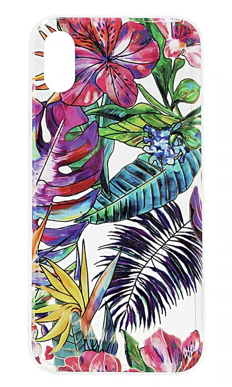 Чохол силіконовий Print Tropic для iPhone X / XS Transparent