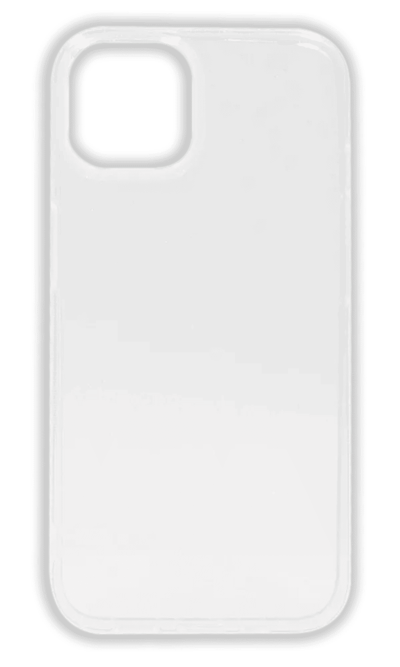 Silicone case WS Sparkles for iPhone 14 Transparent