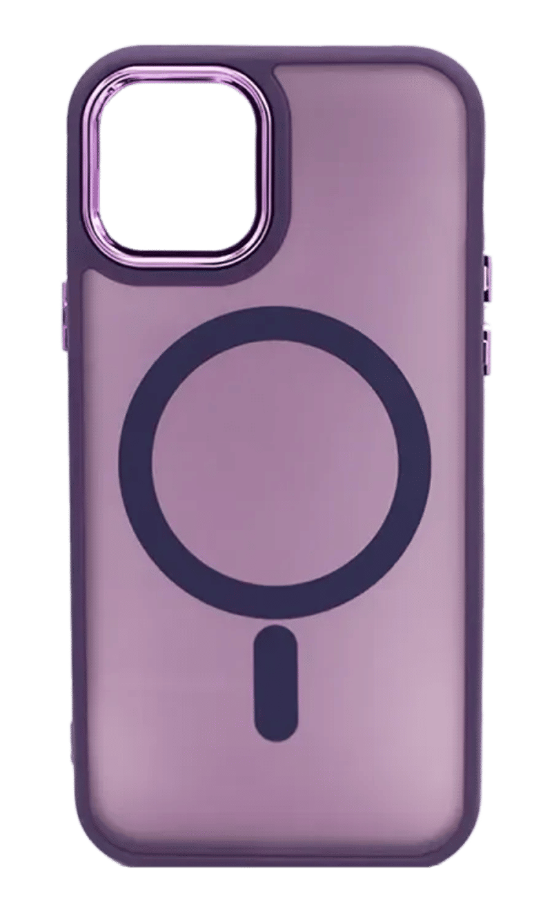 Чохол-накладка Shadow Matt Metal Buttons Magsafe для iPhone 15 Purple