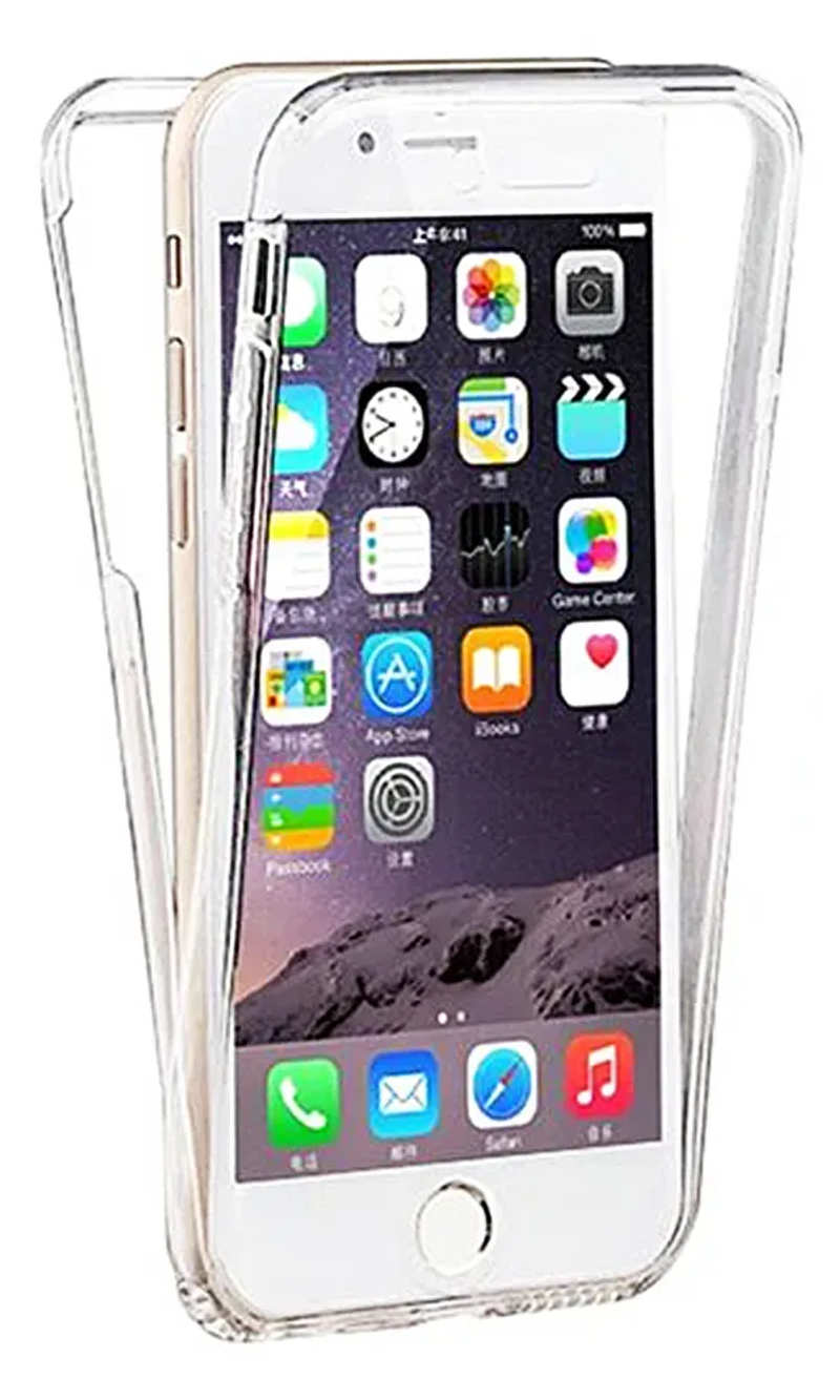 Silicone Case for iPhone 360 Degree SE2 / 8/7 Transparent