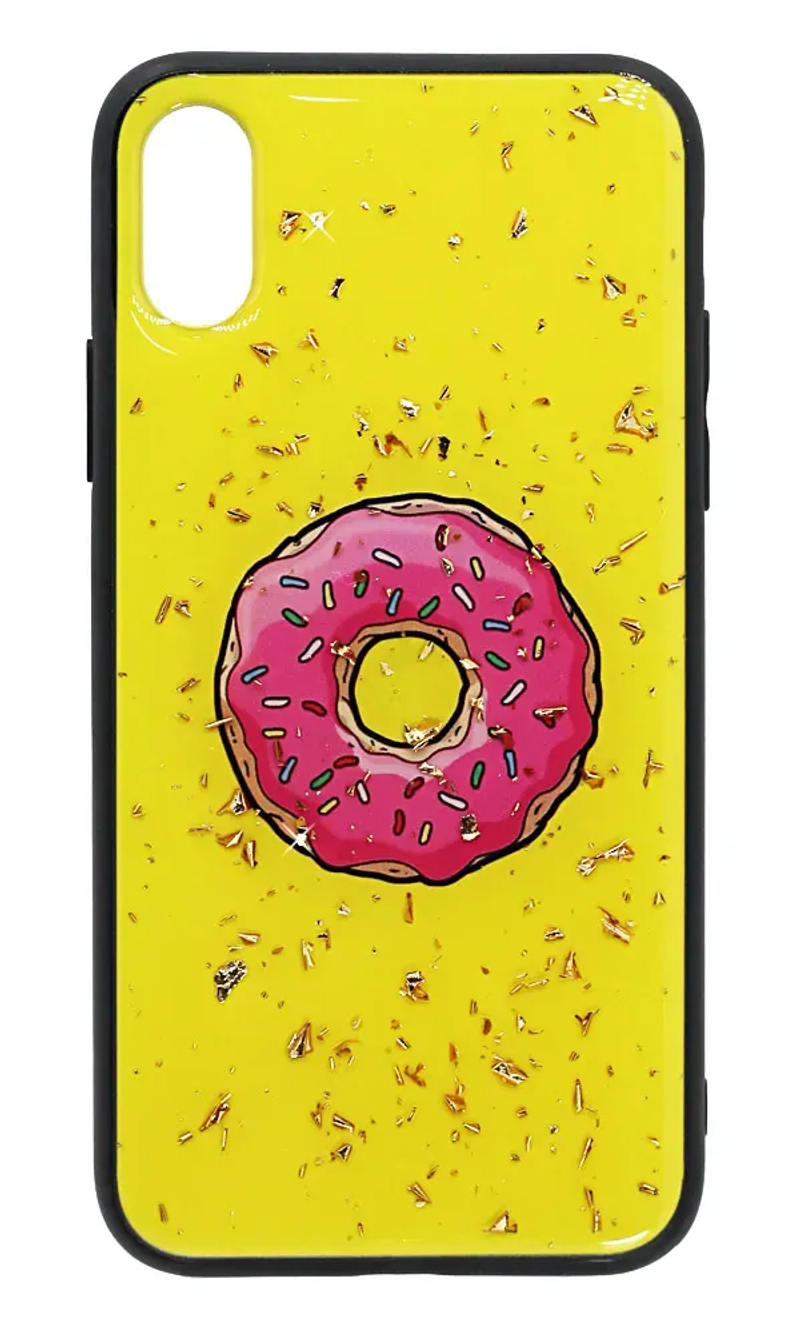 Чохол силіконовий Smoll Sparkles Donut для iPhone XR Yellow