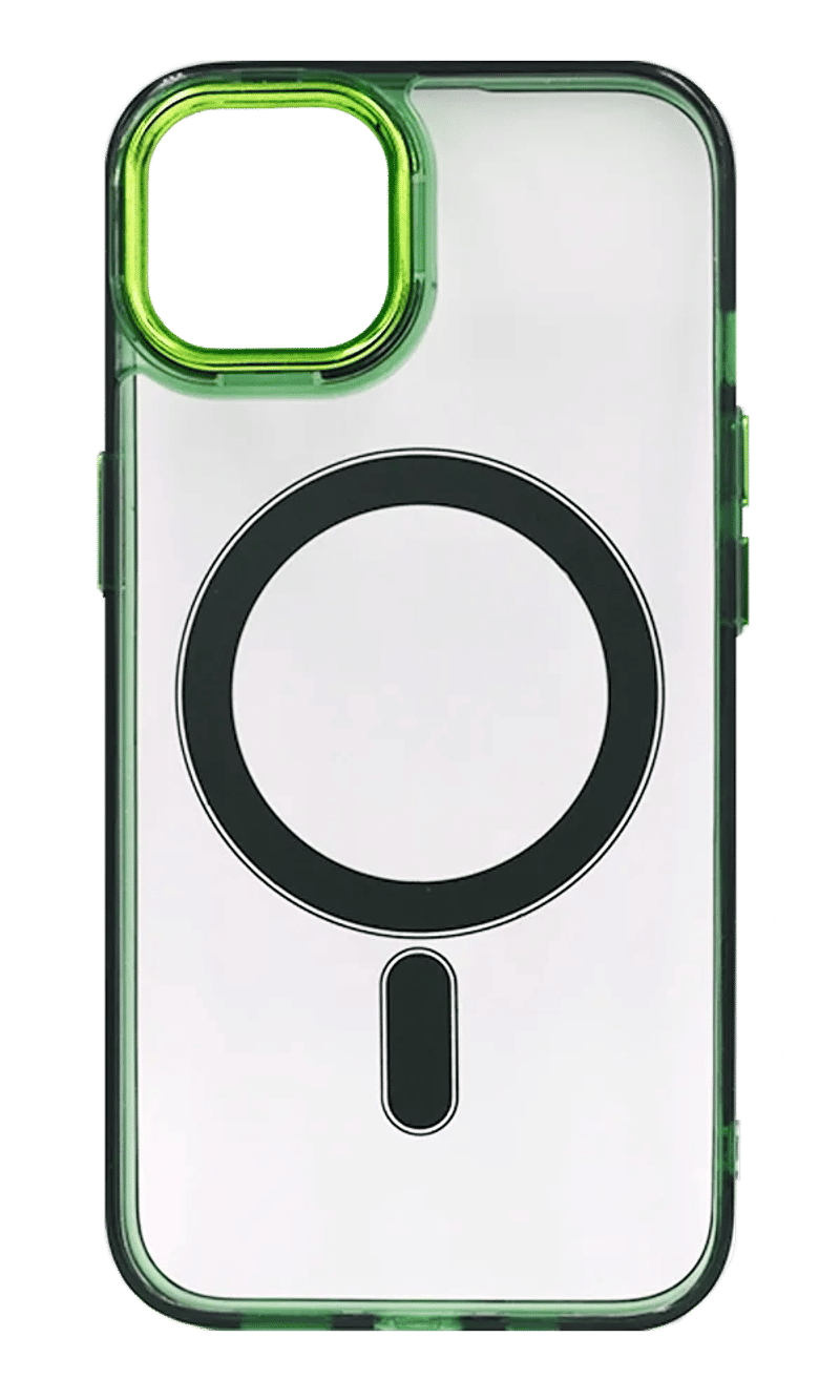 Чохол-накладка Gloss Metal Buttons Magsafe для iPhone 12 / 12 Pro Green