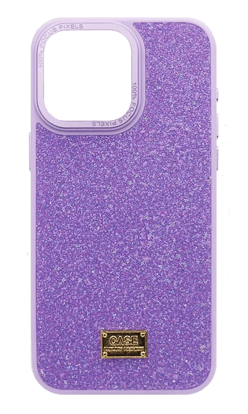 Glitter overlay case for iPhone 15 Pro Max Purple