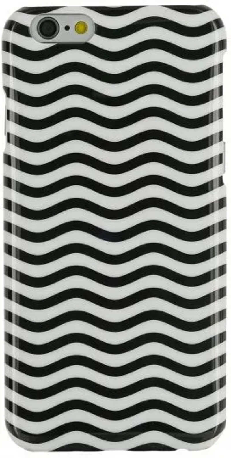 Чохол-накладка Holdit Waves PC для iPhone 6 Black-White (2771)