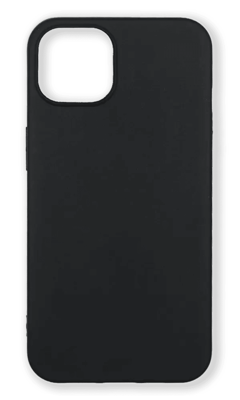 Silicone case Matte Soft for iPhone 14 / 13 Black