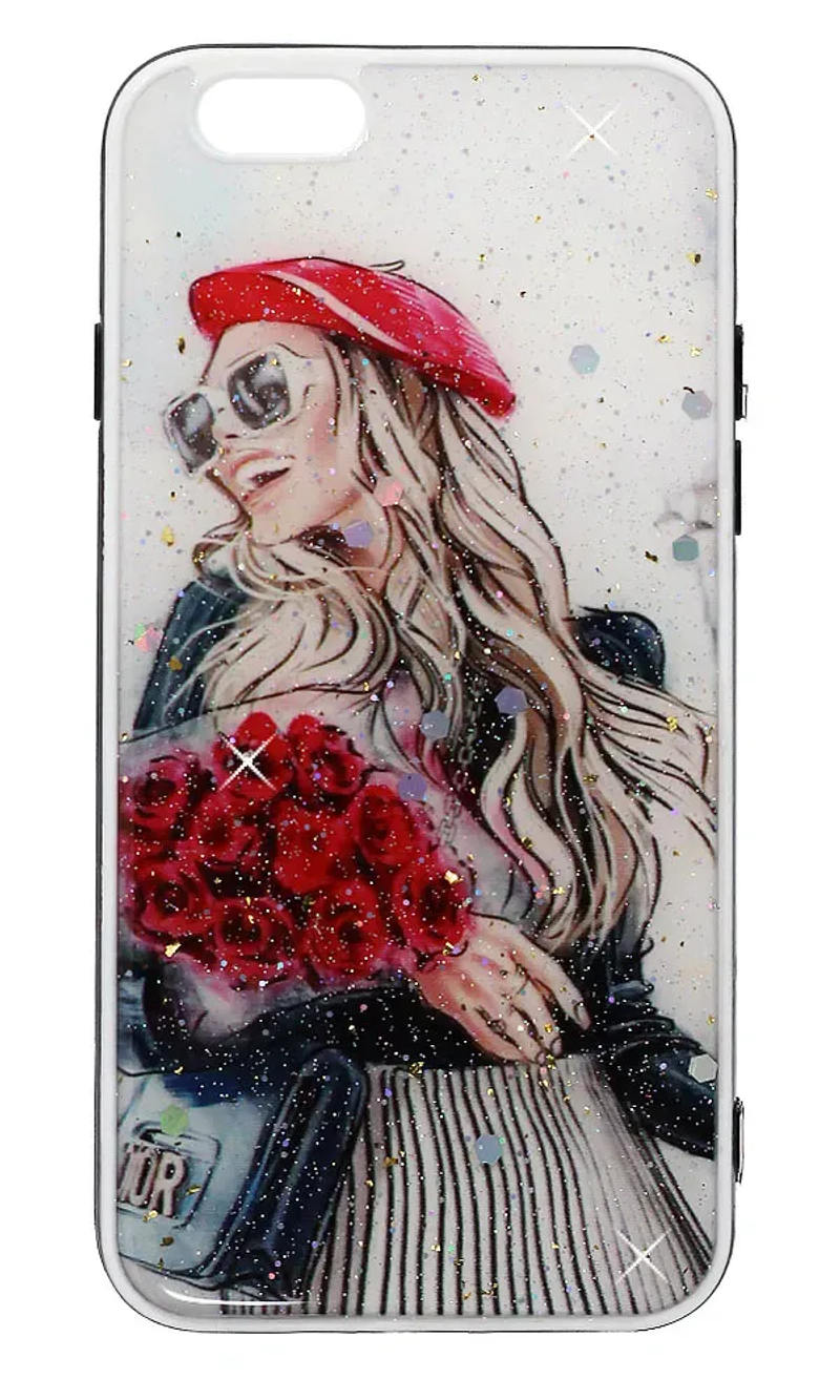 Чохол-накладка Smoll Sparkles для iPhone 6 Girl Flowers