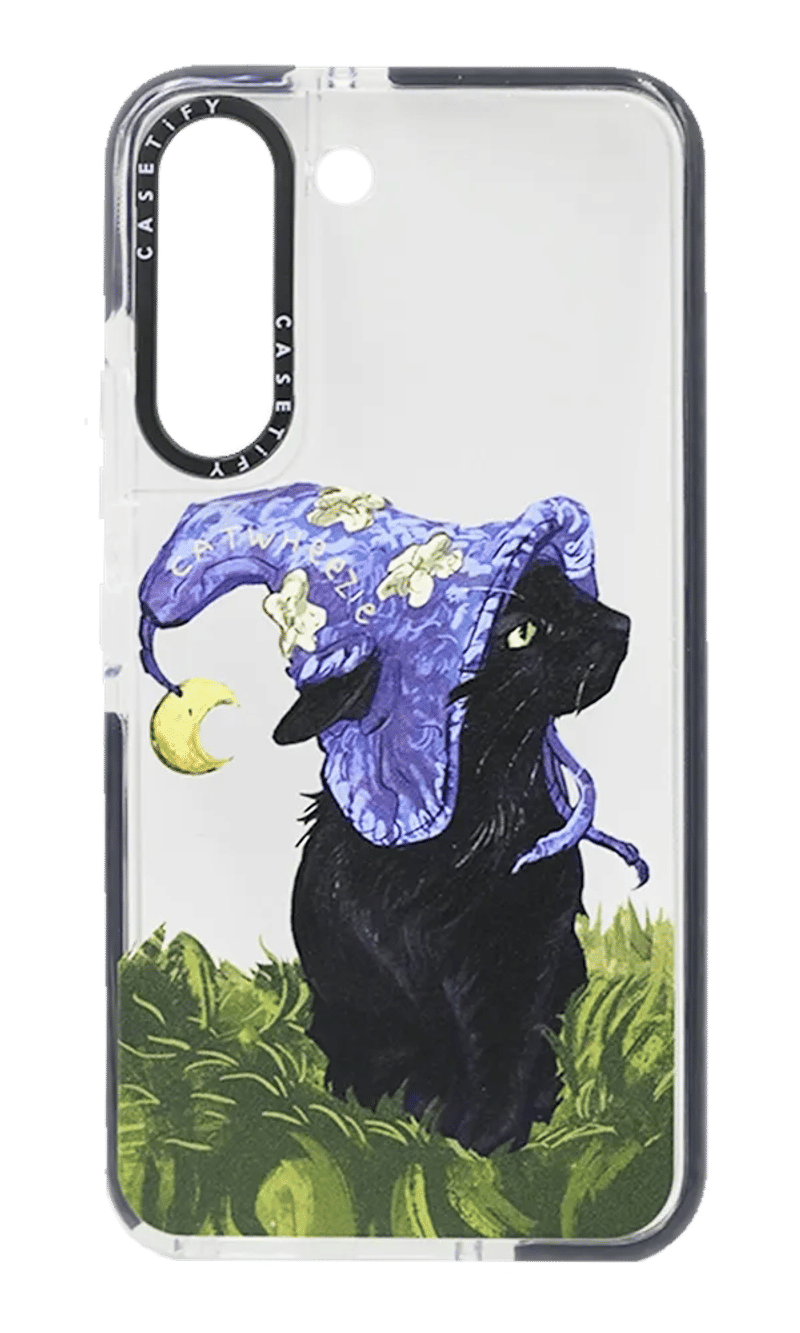 Чохол силіконовий Caseti Print для Samsung S22 SM-S901B Cat Wheezlie