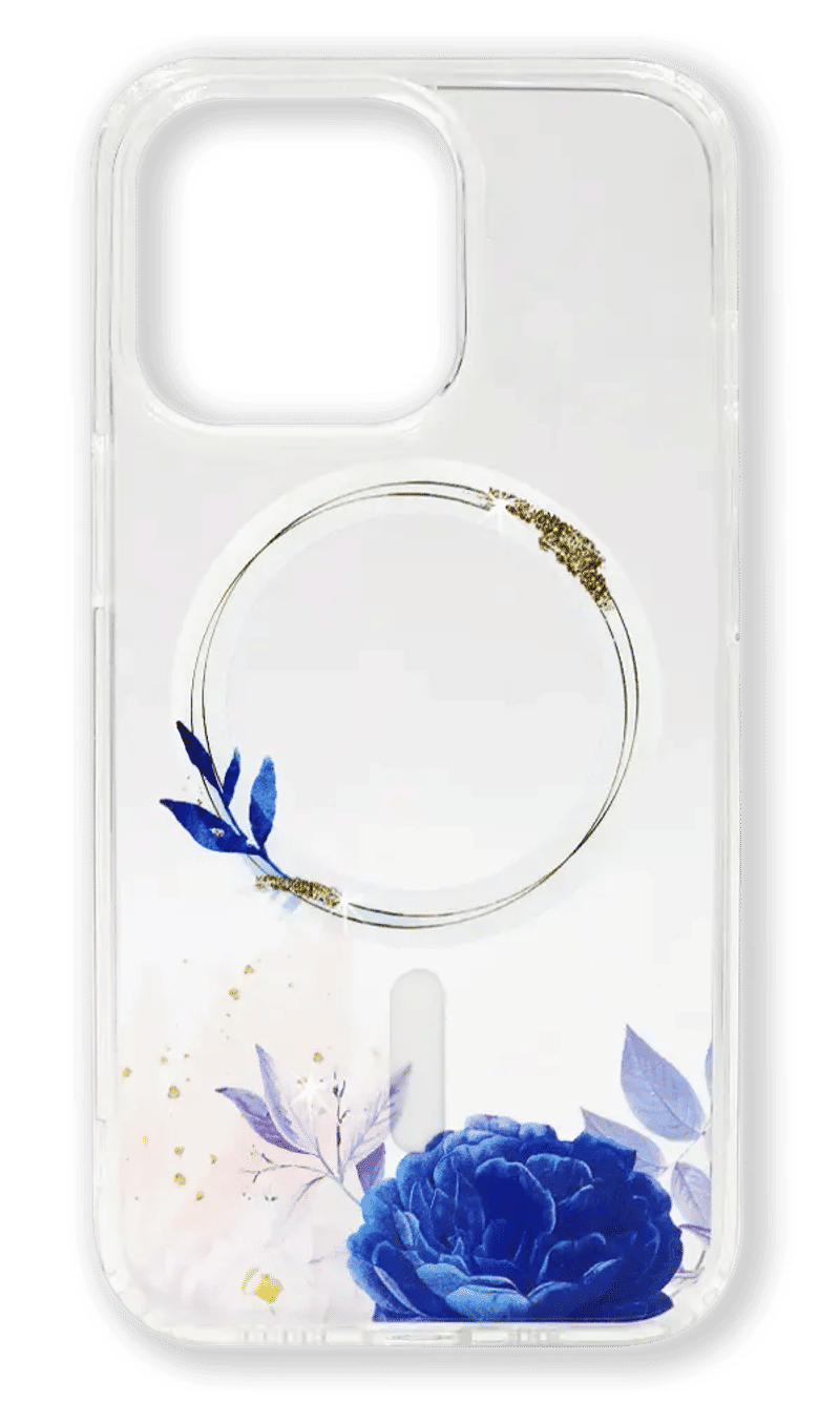Чохол-накладка MagSafe Spring Vibe для iPhone 13 Pro Transparent/Blue