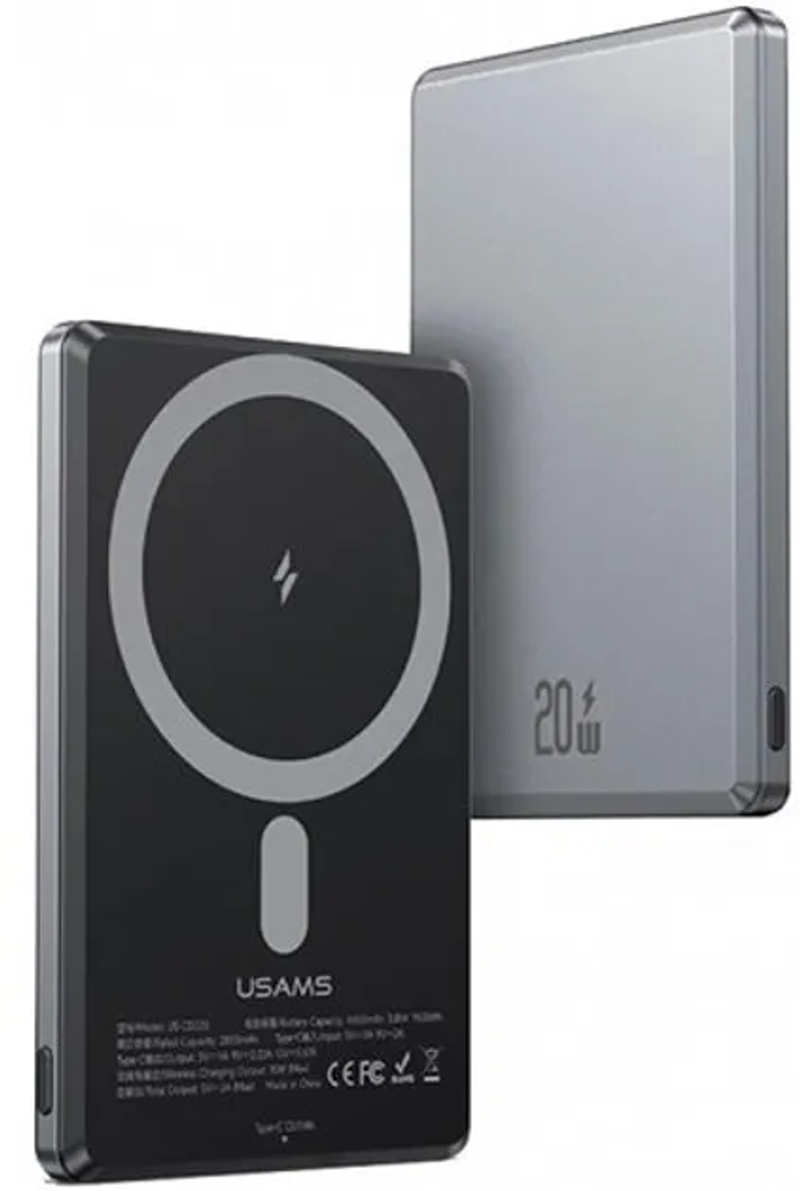 Power Bank MagSafe Usams US-CD220 PD20W 5000mAh Gray