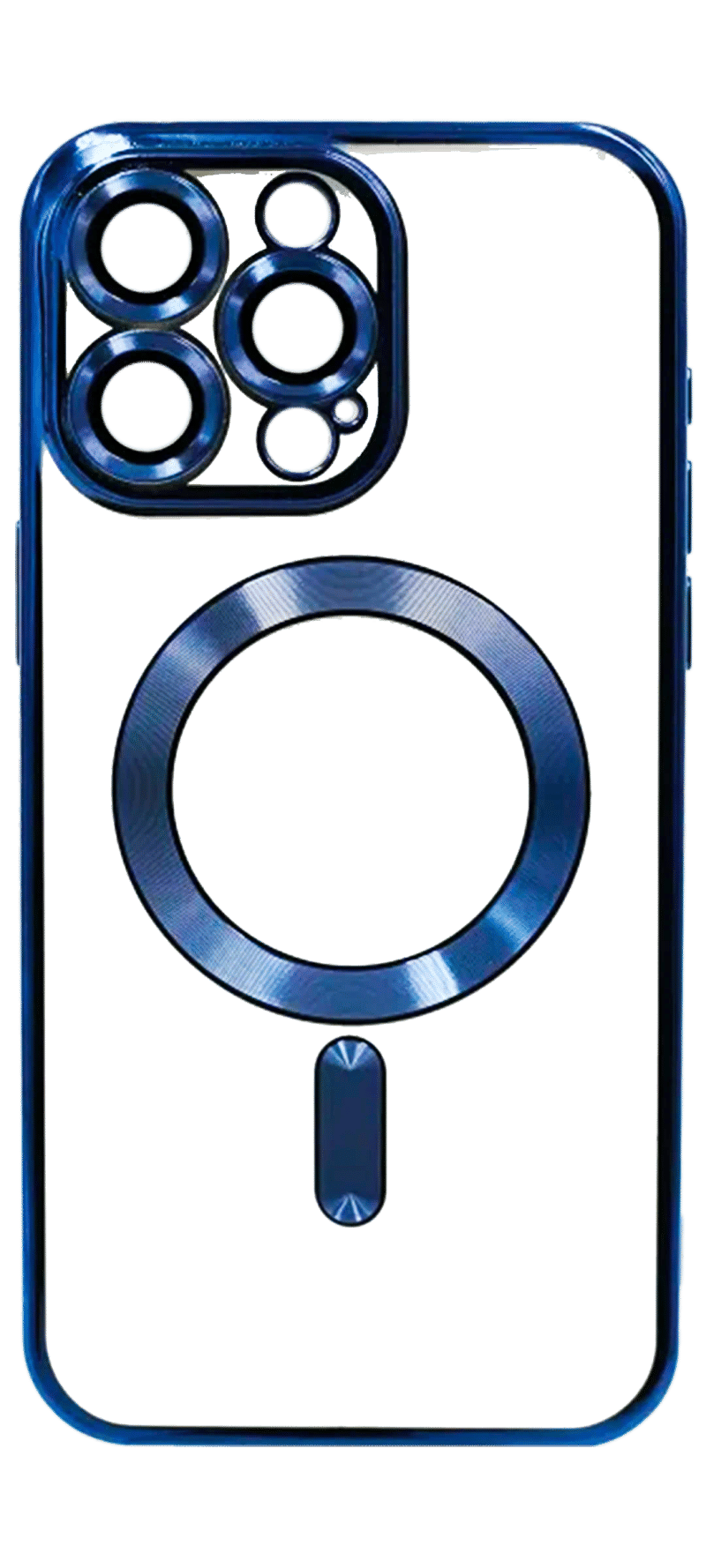 Чохол силіконовий Electroplating Magsafe для iPhone 15 Pro Blue