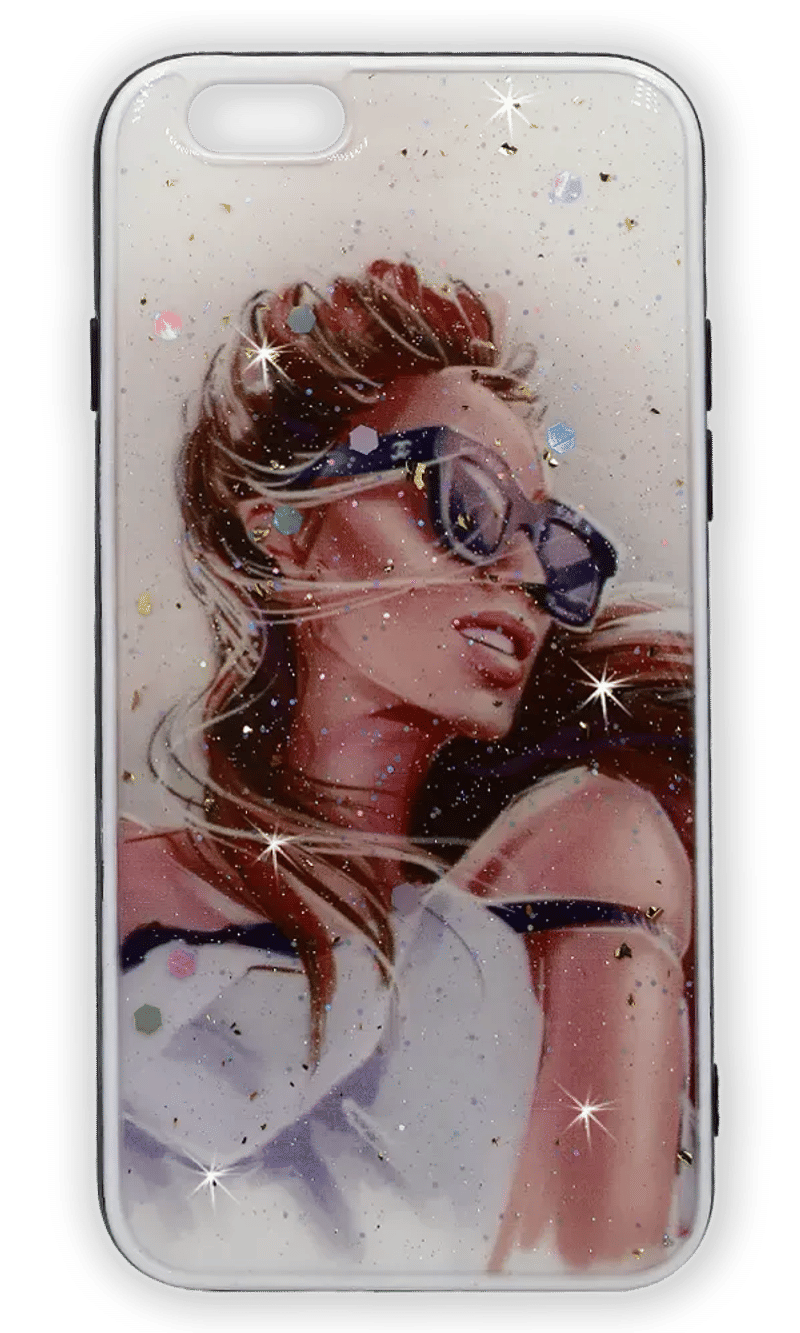 Чохол-накладка Smoll Sparkles для iPhone 6 Girl In Glasses