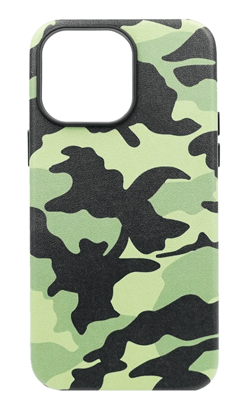 Чохол-накладка Military Leather для iPhone 14 Pro Max Green